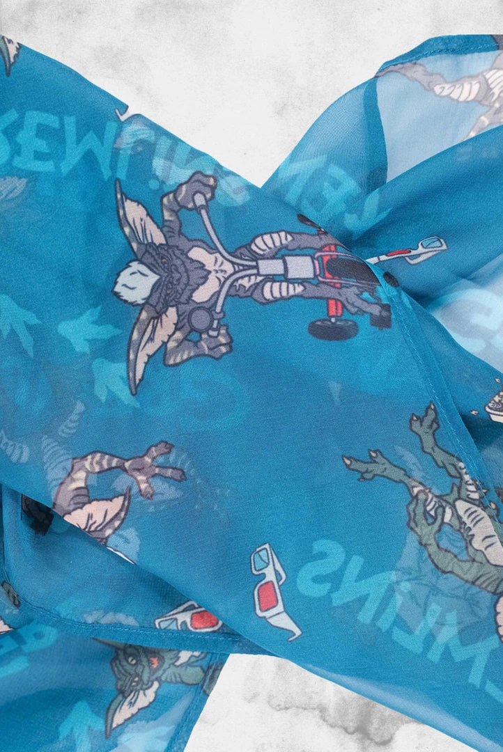 Unique Vintage Gremlins - Stripe Scarf