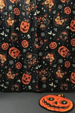 Sourpuss Crypt Goods Classic Pumpkin Bath Mat
