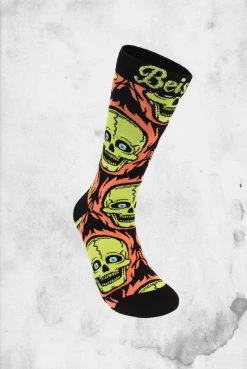 Creepy Company Beistle - Flaming Skull Socks Tights / Socks