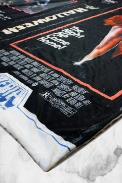 Creepy Company Halloween VHS Throw Blanket Crypt Goods