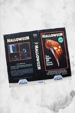Creepy Company Halloween VHS Throw Blanket Crypt Goods