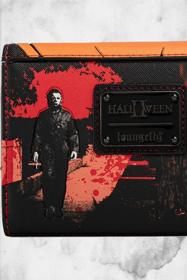 Loungefly Halloween 2 - Michael Myers Pumpkin Tri-Fold Wallet