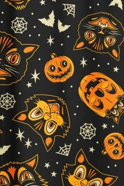 Sourpuss Classic Halloween Shower Curtain