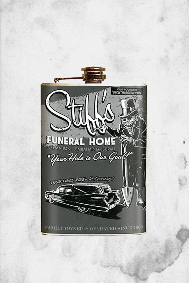 Retro-A-Go-Go Stiff's Funeral Flask