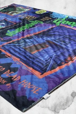 Creepy Company Goosebumps - Dead House VHS Throw Blanket Crypt Goods