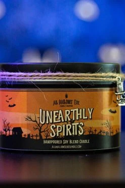 All Hallows Eve Candle Co Crypt Goods Unearthly Spirits (Spiced Honey) - Wood Wick Candle