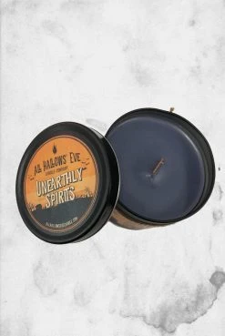 All Hallows Eve Candle Co Crypt Goods Unearthly Spirits (Spiced Honey) - Wood Wick Candle