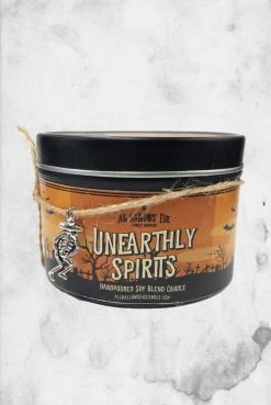 All Hallows Eve Candle Co Crypt Goods Unearthly Spirits (Spiced Honey) - Wood Wick Candle
