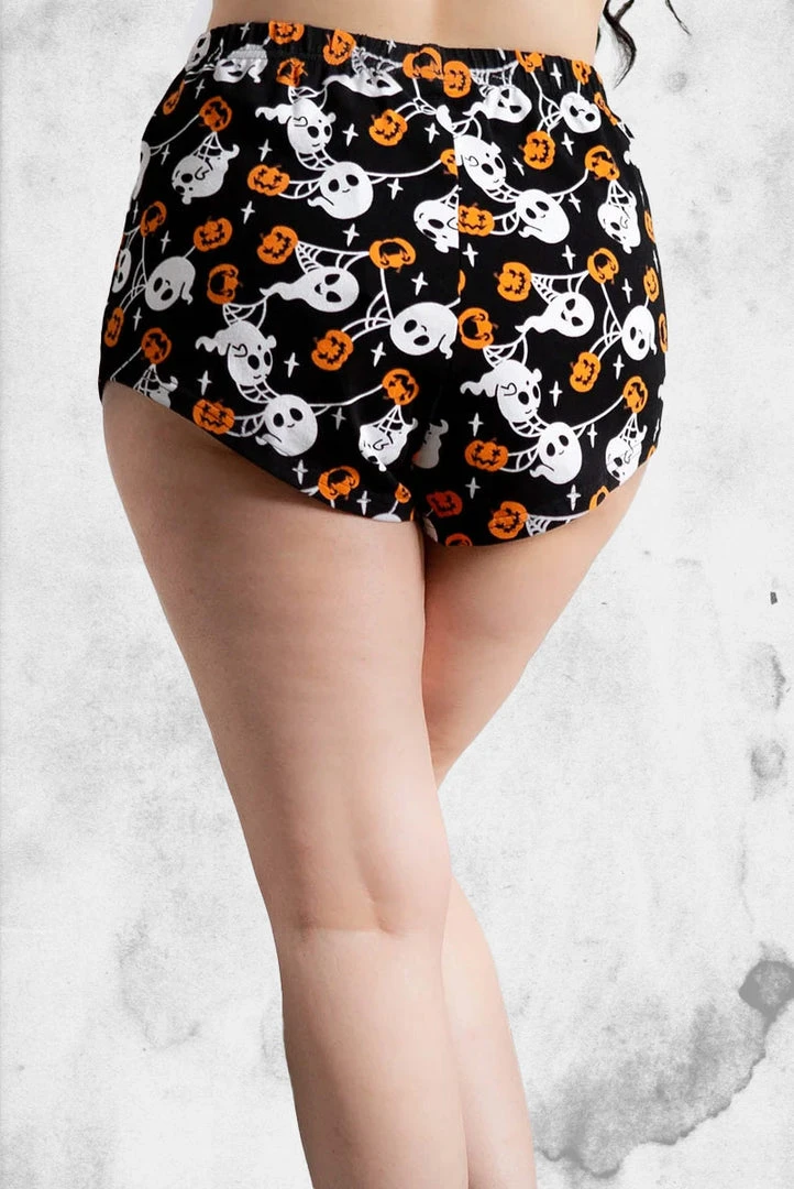 Killstar Skirts Haunted Pumpkin PJ Shorts