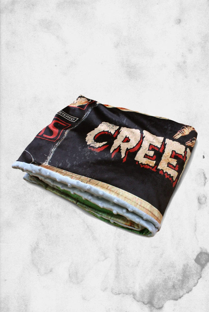 Creepy Company Creepshow VHS Throw Blanket Crypt Goods