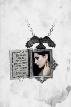 Alchemy England Poe's Raven Locket Necklace