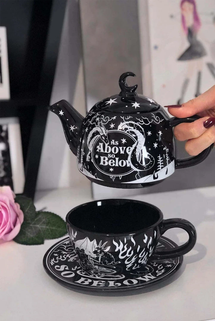 Killstar Everything Else As Above Tea Set