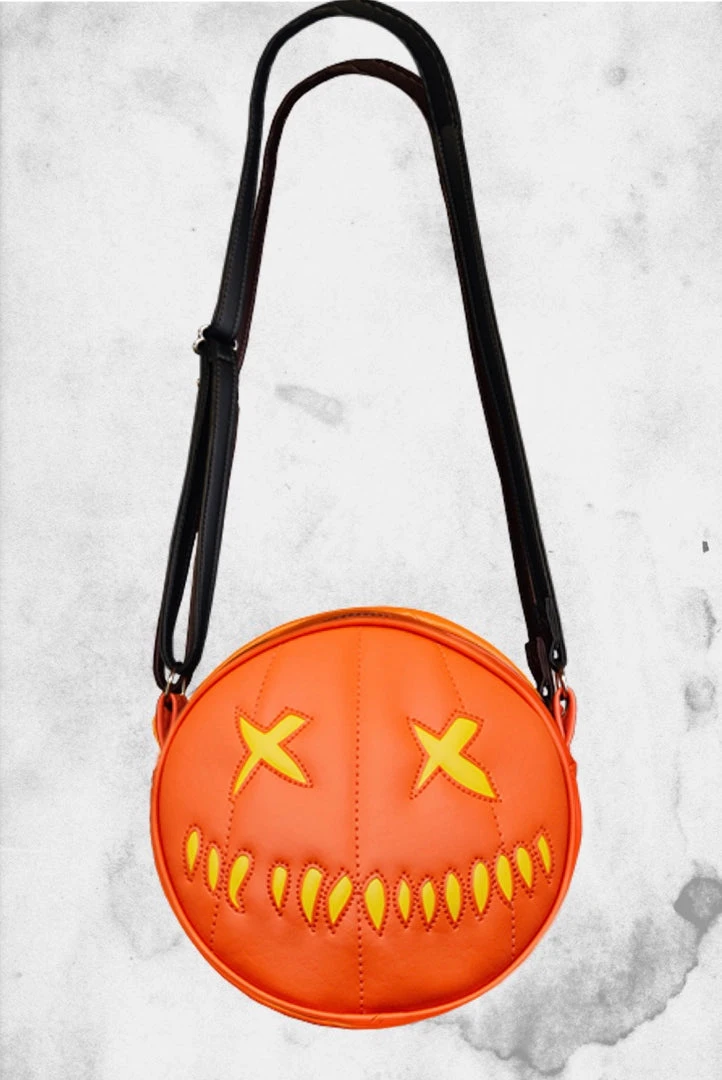 Trick Or Treat Studios Trick 'r Treat - Sam O’Lantern Pumpkin Purse (Yellow) Bags