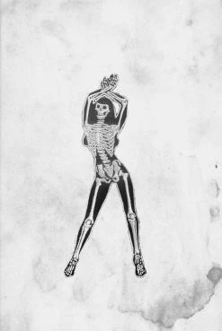 Kreepsville Pins & Patches Skelli Girl (Standing) Patch