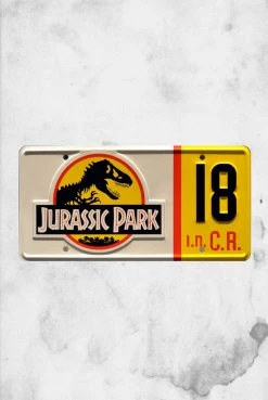 Celebrity Machine Jurassic Park - Jeep Wrangler Sahara #18 Plate