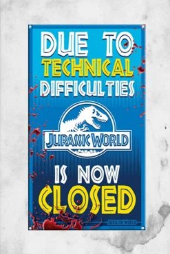 Factory Entertainment Jurassic World - Ride Closed (Aluminum Sign) Everything Else