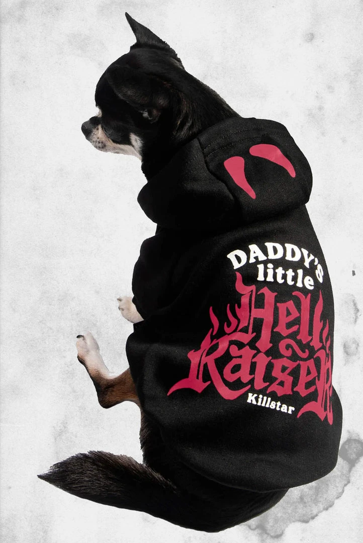 Killstar Pet Goods Daddy's Hellrasier Pet Hoodie