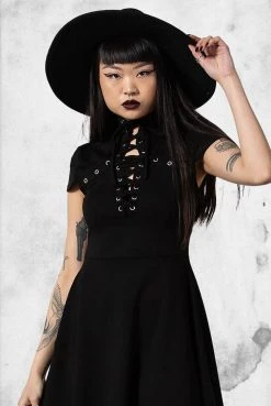Killstar Tied Up Skater Dress