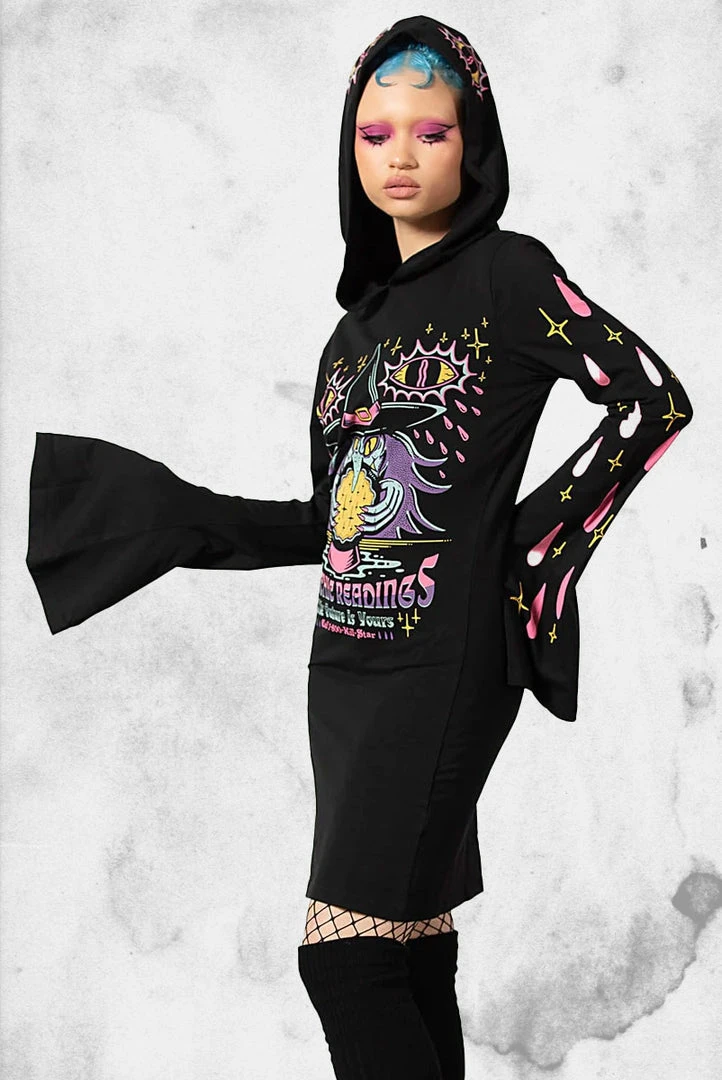 Killstar Crystal Gazer Hooded Dress Dresses & Bottoms