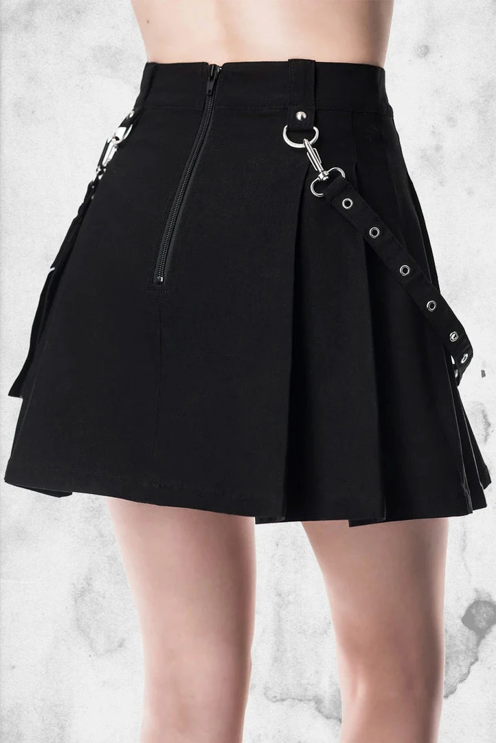 Killstar Gunner Pleated Skirt