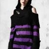 Killstar Apparel Salvia Hooded Knit Sweater