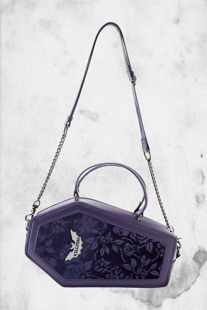 Killstar Bags Vampire's Kiss Coffin Purse (Plum)
