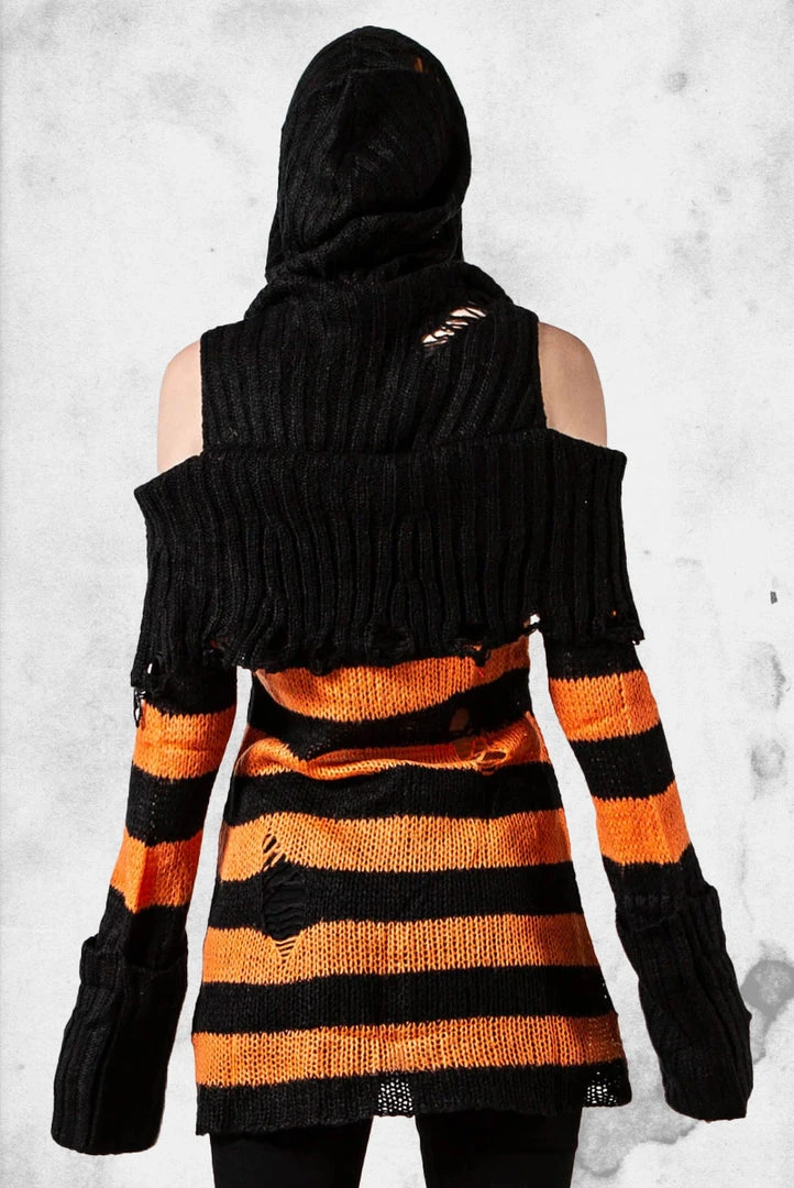 Killstar Bootiful Hooded Knit Sweater Apparel