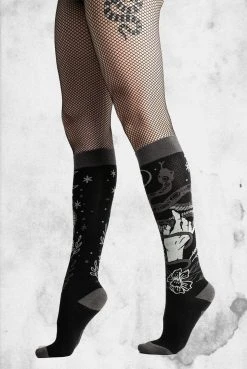 FootClothes Serpentine Witch Knee High Socks