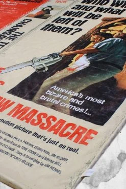 Creepy Company Texas Chainsaw Massacre VHS Throw Blanket Crypt Goods