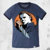 Creepy Company T-Shirts Halloween - Michael Myers Icon Ringer Tee