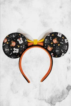 Loungefly Hats Disney Spooky Mickey And Minnie Candy Corn Headband