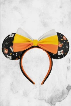 Loungefly Hats Disney Spooky Mickey And Minnie Candy Corn Headband