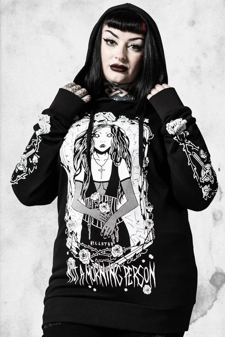 Killstar Morning Longline Hoodie Apparel