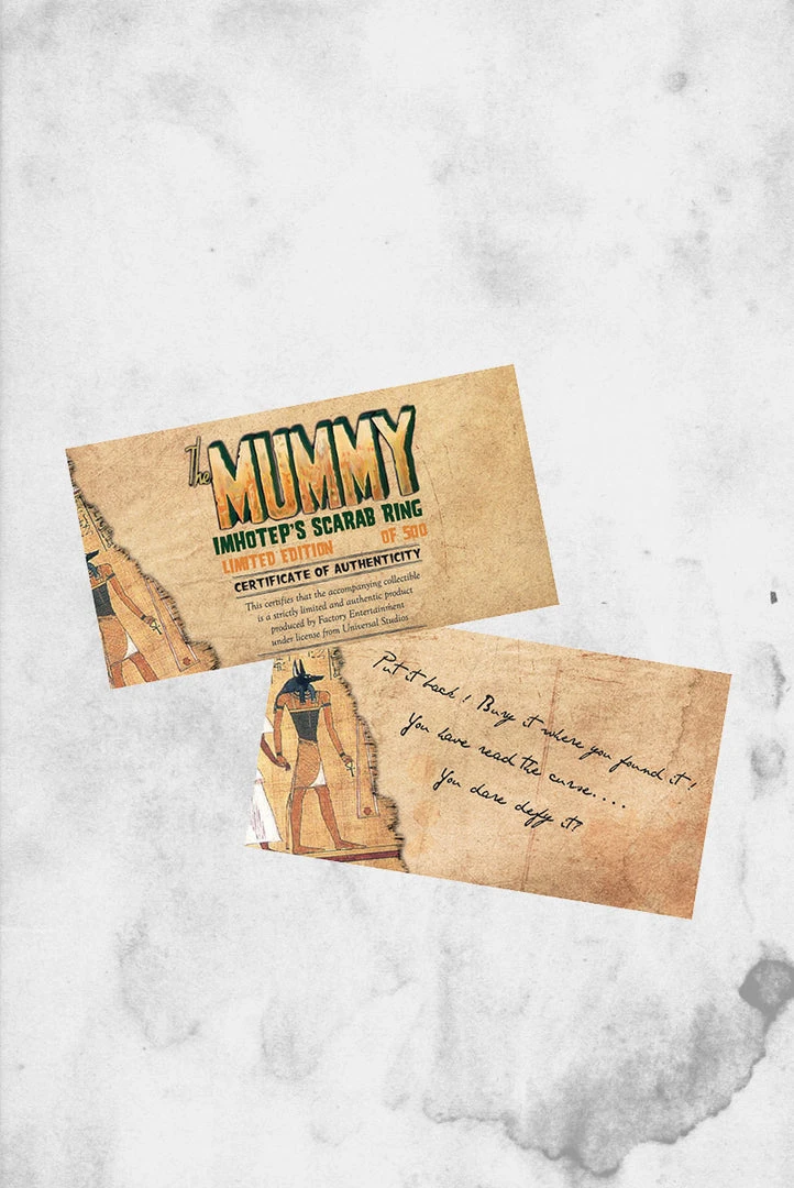 Factory Entertainment Universal Monsters - The Mummy Ring Prop Replica Cosplay