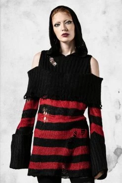 Killstar In Your Nightmares Hooded Knit Sweater