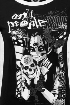 Killstar T-Shirts No Fairytale Ringer Top