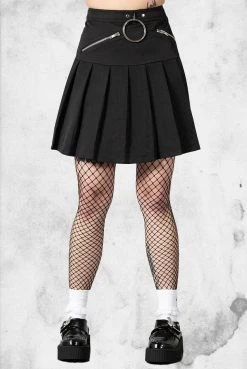 Killstar No Lip Pleated Skirt Skirts