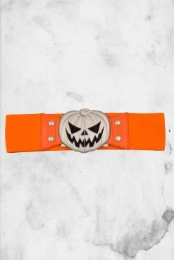 Kreepsville Elastic Waist Belt - Pumpkin Belts