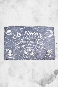 Kreepsville Crypt Goods Go Away (Glow In The Dark) Throw Fleece Blanket