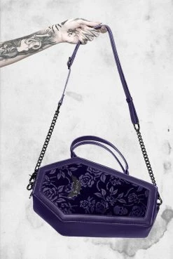 Killstar Bags Vampire's Kiss Coffin Purse (Plum)