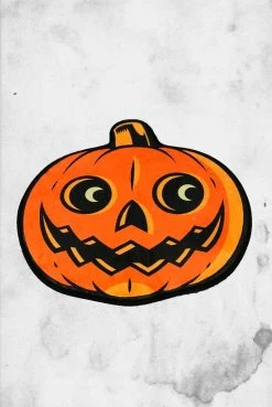 Sourpuss Crypt Goods Classic Pumpkin Bath Mat