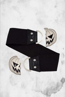 Kreepsville Elastic Waist Belt - Pumpkin Belts