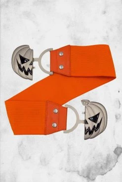 Kreepsville Elastic Waist Belt - Pumpkin Belts