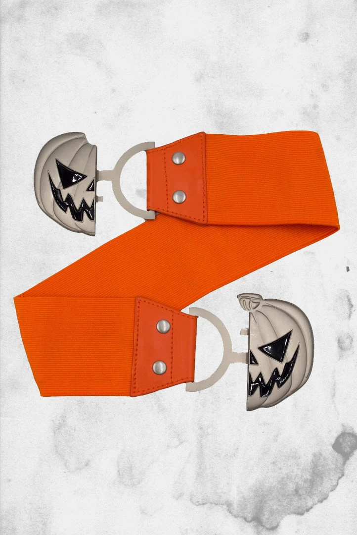 Kreepsville Elastic Waist Belt - Pumpkin Belts