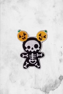 Spooksieboo Pins & Patches Pumpkin Mouse Skeleton - Fantasy Patch