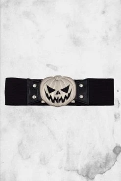 Kreepsville Elastic Waist Belt - Pumpkin Belts