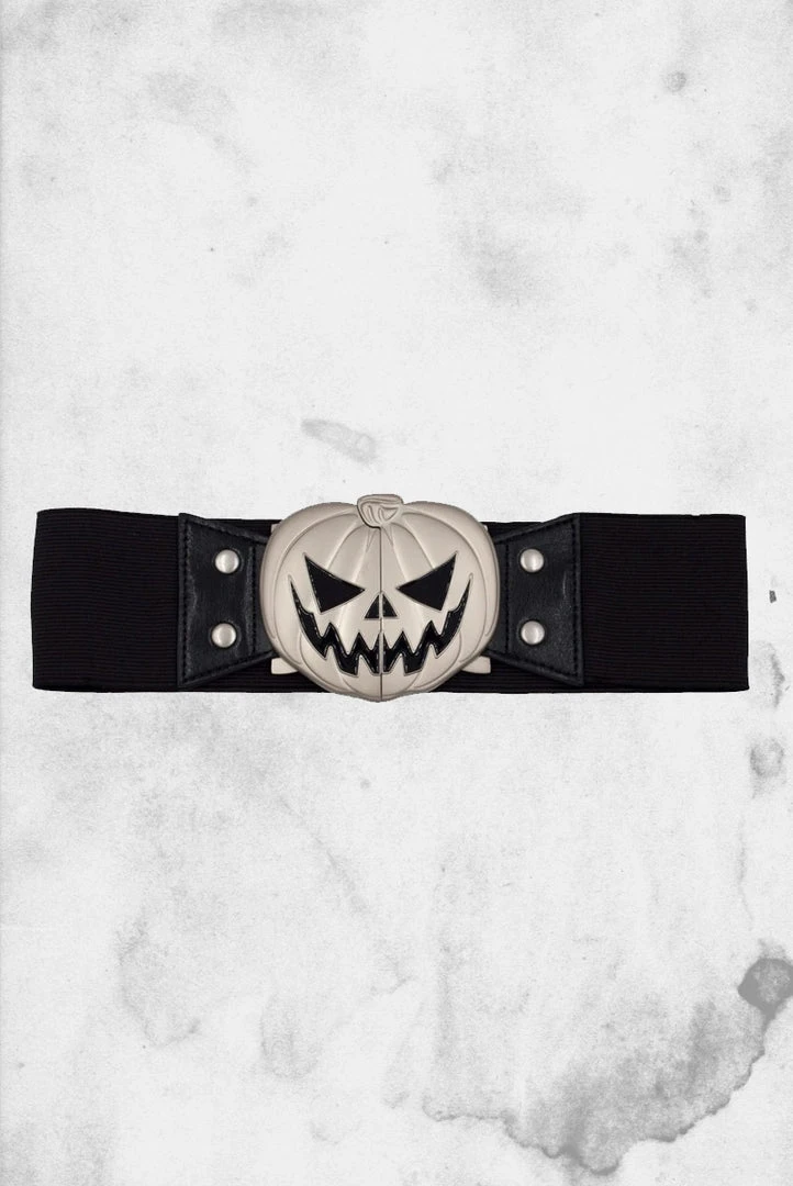 Kreepsville Elastic Waist Belt - Pumpkin Belts