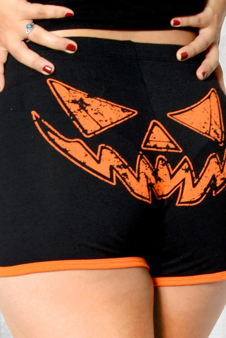 Kreepsville Pumpkin Trick Or Treat Shorts Skirts