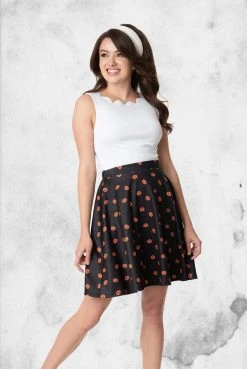 Unique Vintage Skirts Pumpkin Sweet Talk Skirt