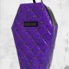Rock Rebel Bags Coffin Backpack - Purple Mania